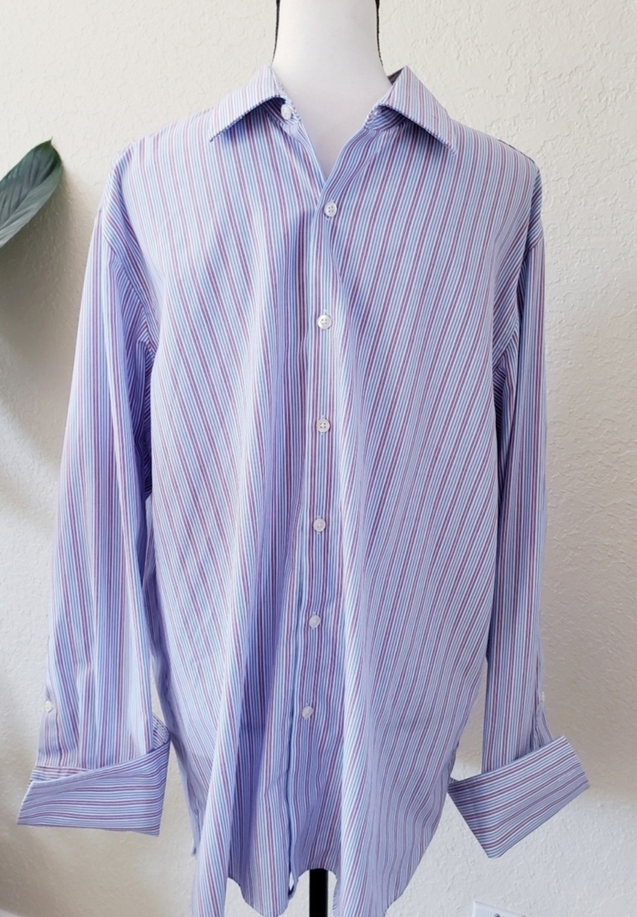 Michael Michael Kors Non Iron Cotton Dress Shirt Long Sleeve Button
